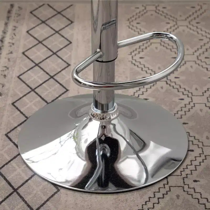 Tabourets de bar pivotants réglables gris, lot de 2