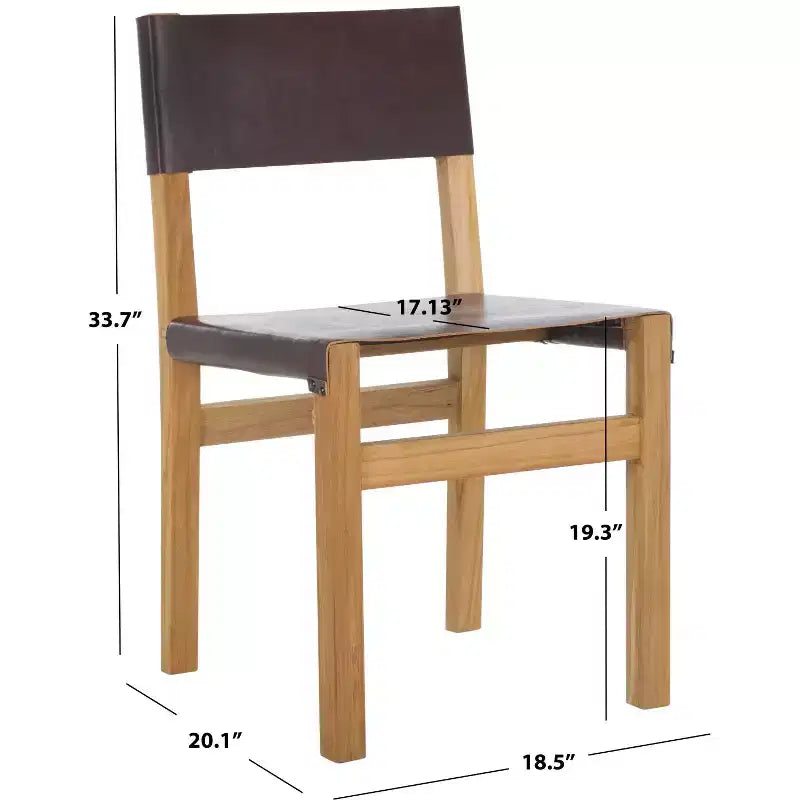 Chaise de salle à manger moderne capitonnée avec pieds en bois massif – DCH1210