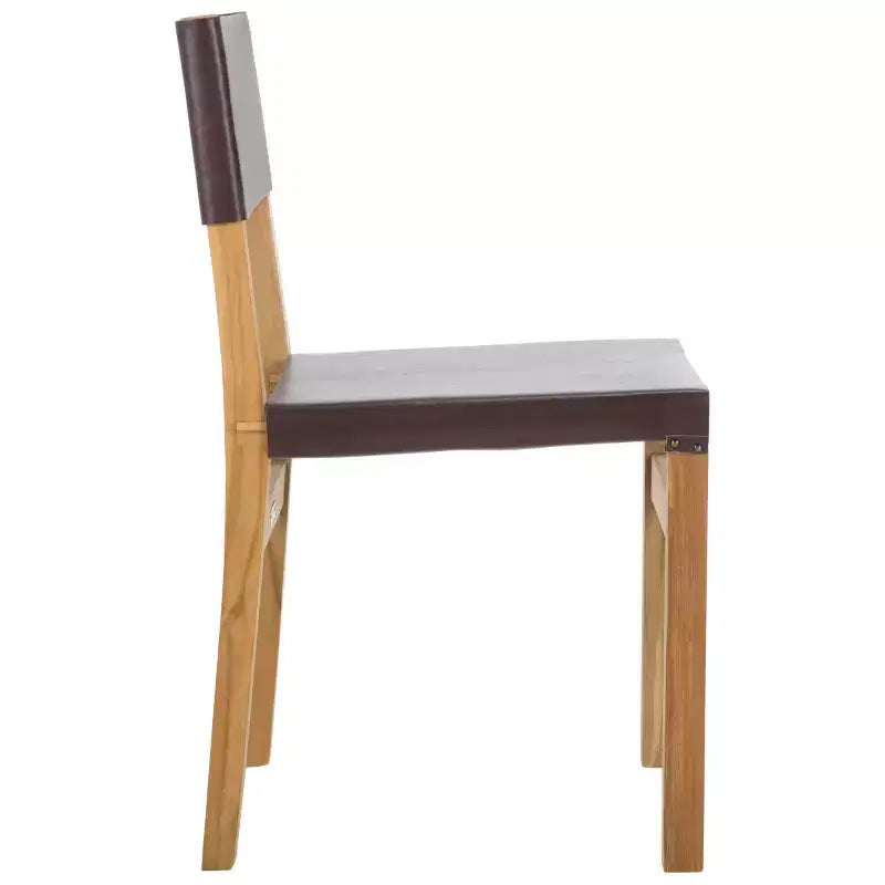 Chaise de salle à manger moderne capitonnée avec pieds en bois massif – DCH1210