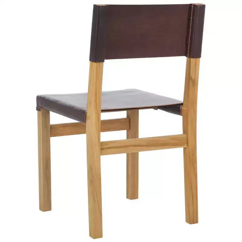 Chaise de salle à manger moderne capitonnée avec pieds en bois massif – DCH1210