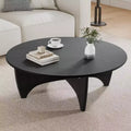 Table basse en bois massif avec finition grain naturel – Table basse de salon moderne