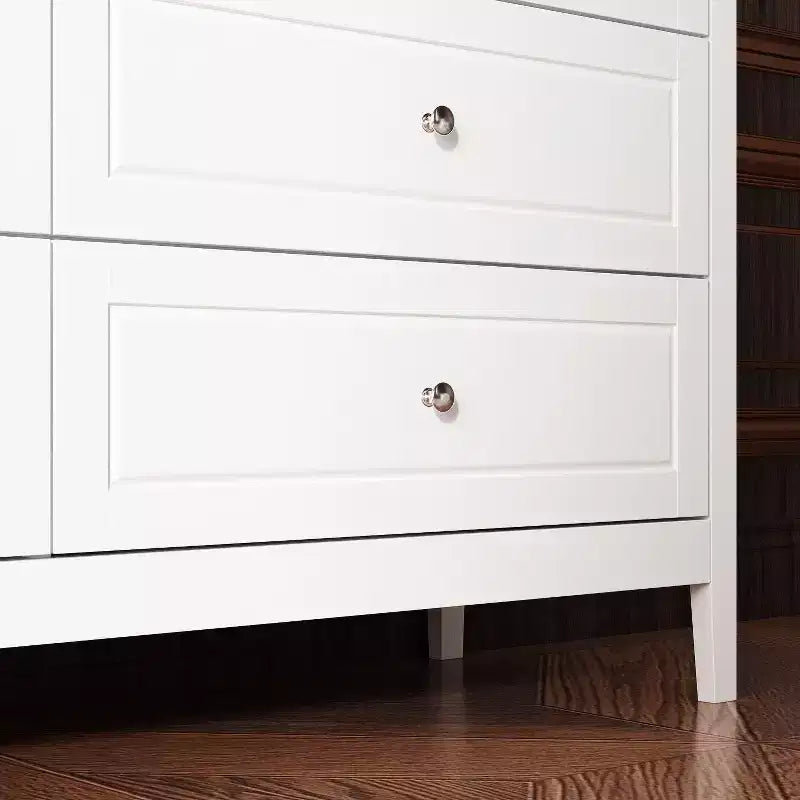 Commode de chambre à 8 tiroirs - Blanc