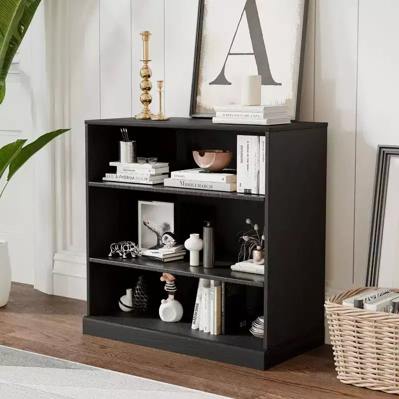 PexFix 31x31x16 Wood Accent Cabinet with Adjustable Shelf Storage Cabinet without Door Black
