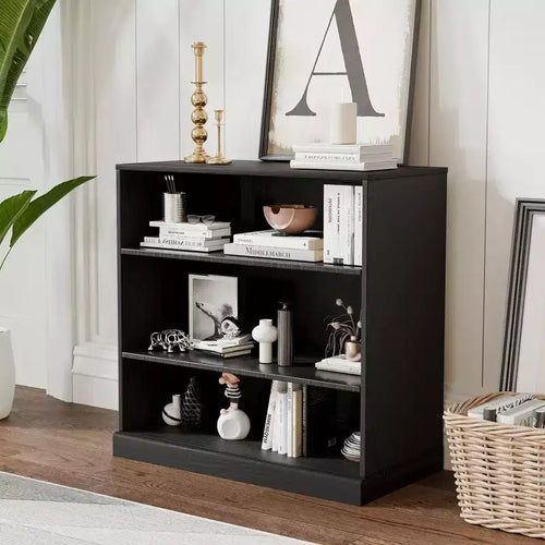 PexFix 31x31x16 Wood Accent Cabinet with Adjustable Shelf Storage Cabinet without Door Black