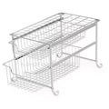 Oumilen Double Layer Drawer Storage Rack