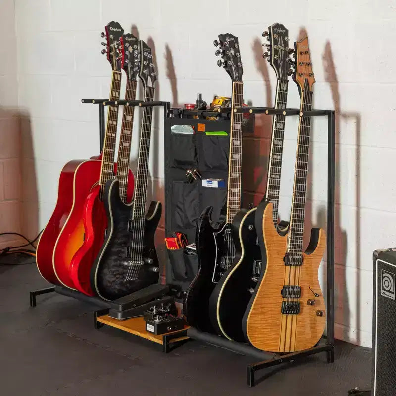 StoreYourBoard Headliner 10-Slot Guitar Rack | Black