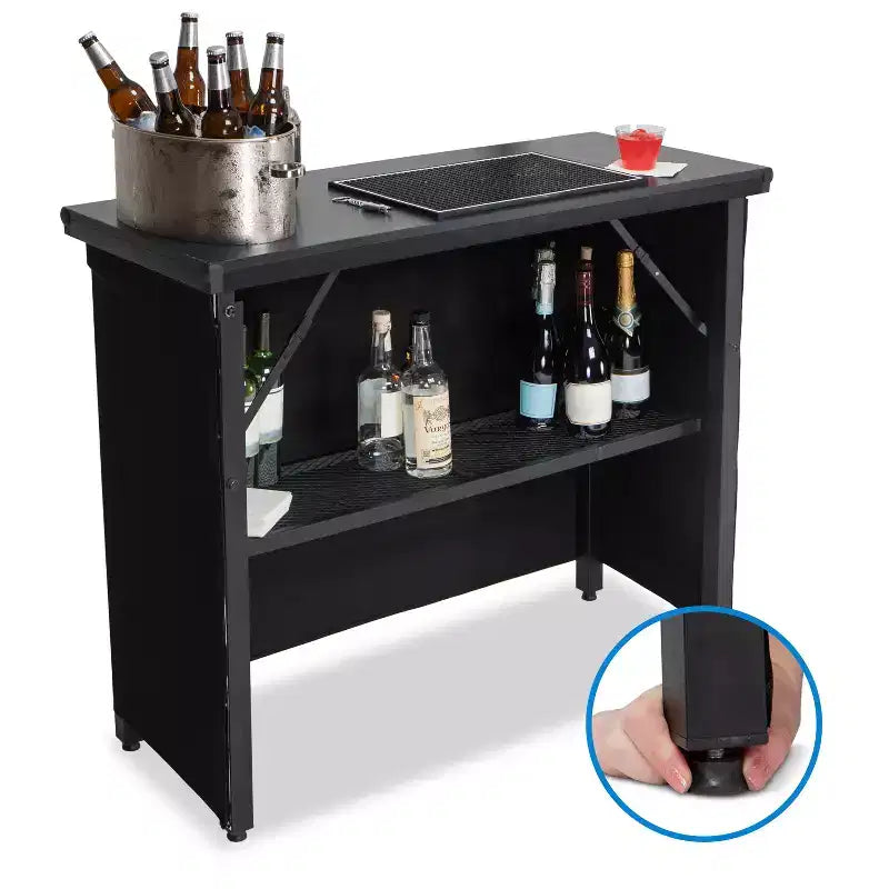 Table de bar portative escamotable - Intérieur et extérieur