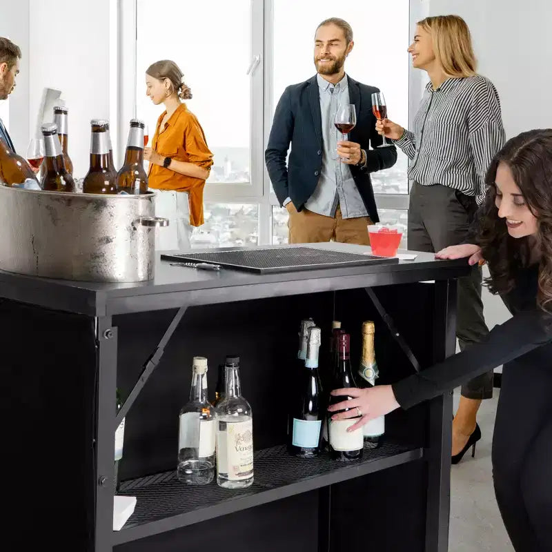 Table de bar portative escamotable - Intérieur et extérieur