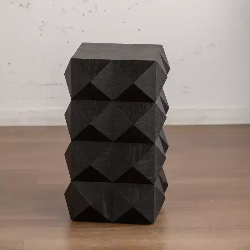 Table de chevet/bout de canapé de 12 po avec étagère de rangement – Table d'appoint polyvalente