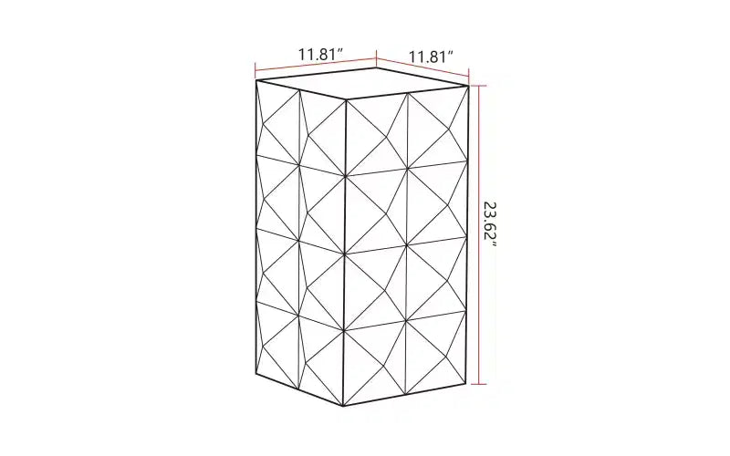 Table de chevet/bout de canapé de 12 po avec étagère de rangement – Table d'appoint polyvalente