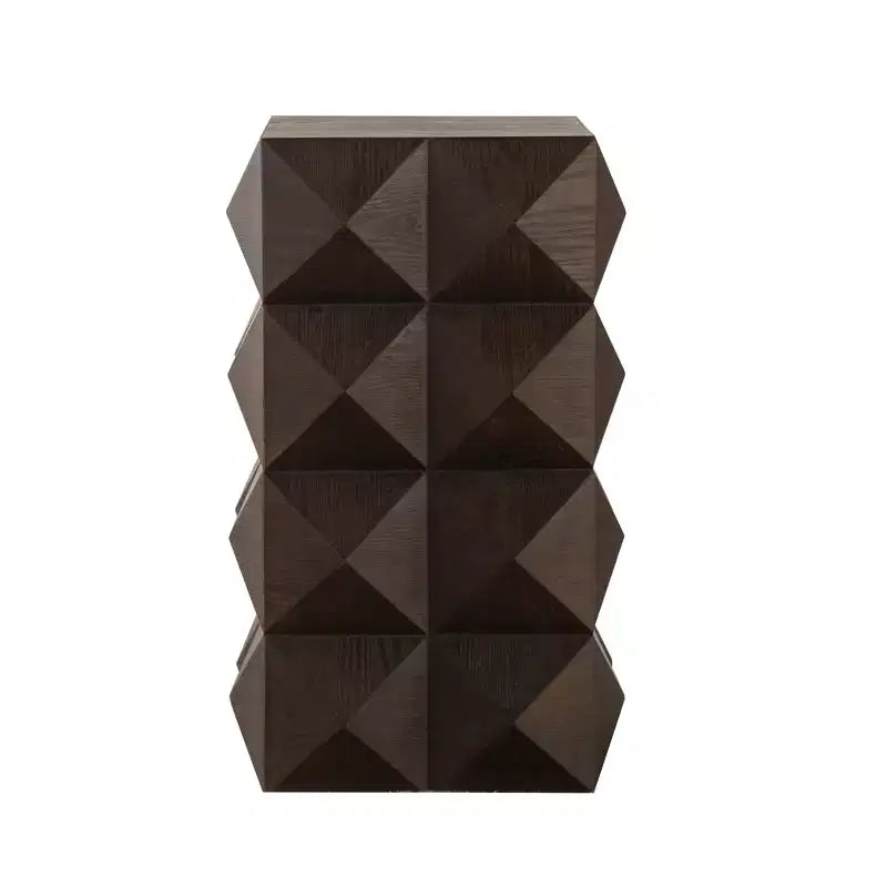 Table de chevet/bout de canapé de 12 po avec étagère de rangement – Table d'appoint polyvalente
