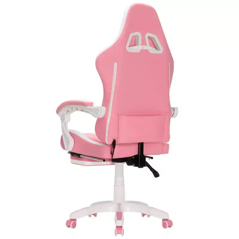 Chaise de bureau ergonomique avec repose-pieds, soutien lombaire réglable et dossier inclinable
