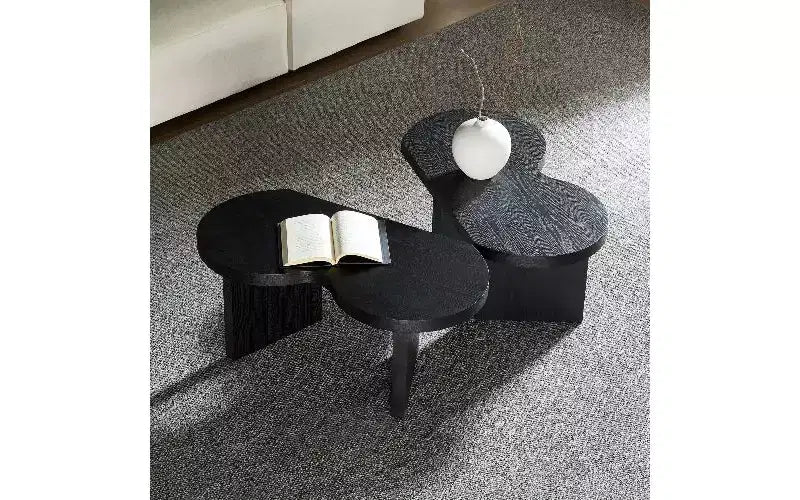 Table Basse, Table Centrale Moderne de 36mm d'Épaisseur pour Salon Chambre à Coucher, Table d'Appoint Papillon en MDF