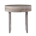 HomeRoots 20 Brown Manufactured Wood Round End Table