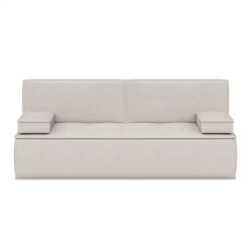 Canapé-lit multifonctionnel en tissu de 199 cm, canapé convertible avec coussin en mousse de soutien pour appartement et studio