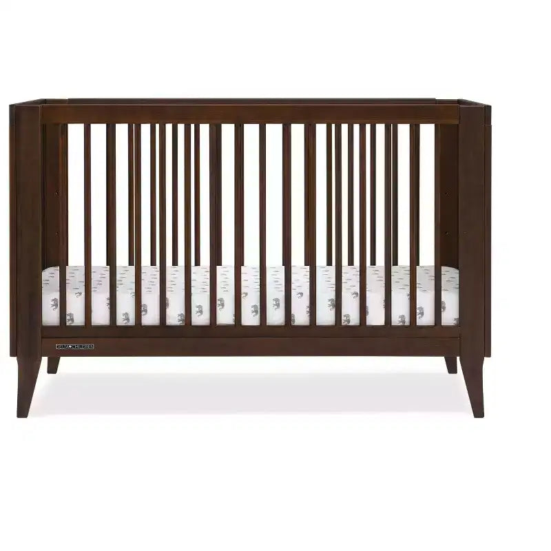 Lit bébé convertible 4-en-1 avec conversion en lit de tout-petit – Hauteur de matelas réglable