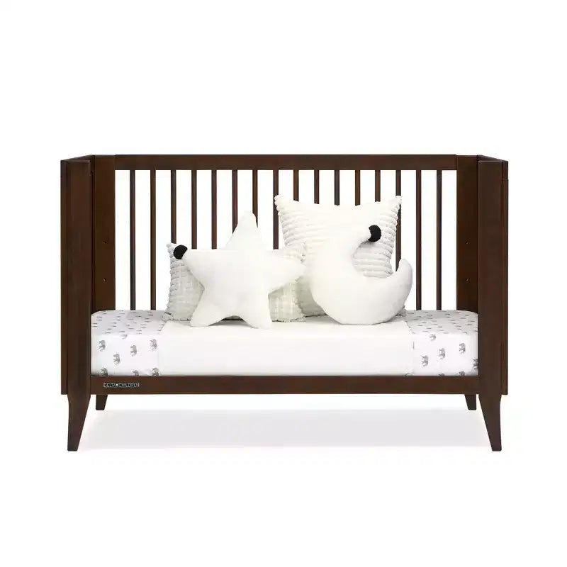 Lit bébé convertible 4-en-1 avec conversion en lit de tout-petit – Hauteur de matelas réglable