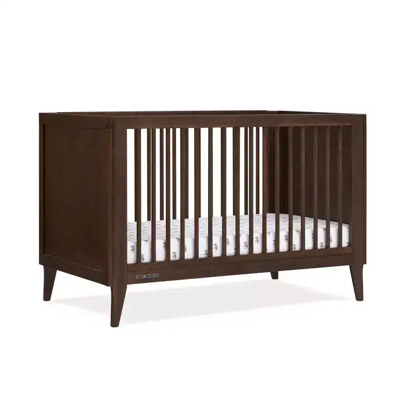 Lit bébé convertible 4-en-1 avec conversion en lit de tout-petit – Hauteur de matelas réglable
