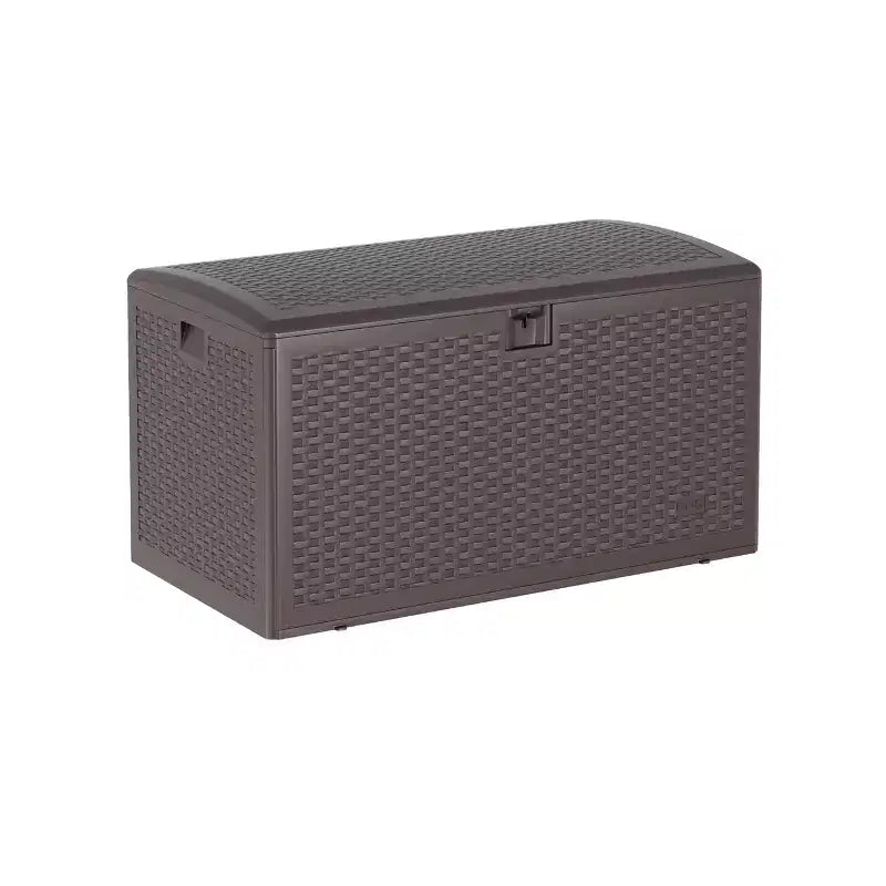 Coffre de rangement extérieur/intérieur en résine, grande capacité 73 gallons, étanche et verrouillable, pour terrasse