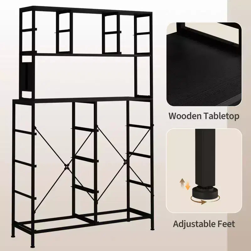 Commode de chambre, commode en tissu à 12 tiroirs, étagères ouvertes, plateau en bois et cadre en métal pour chambre, couloir ou salon