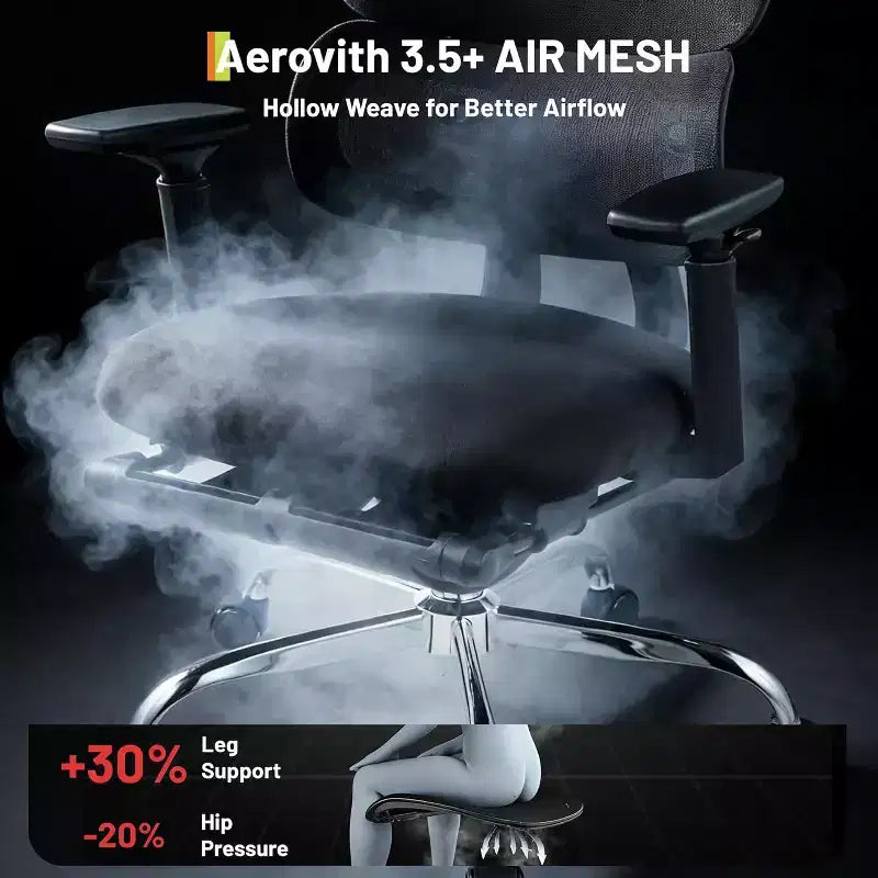 Chaise de bureau, support lombaire réglable, appui-tête 3D, accoudoirs relevables pour travail au bureau, capacité de 136 kg, noir