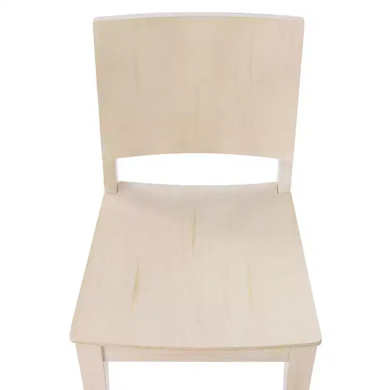 Chaise de salle à manger en bois avec siège rembourré et cadre massif – Chaise moderne pour cuisine et salle à manger