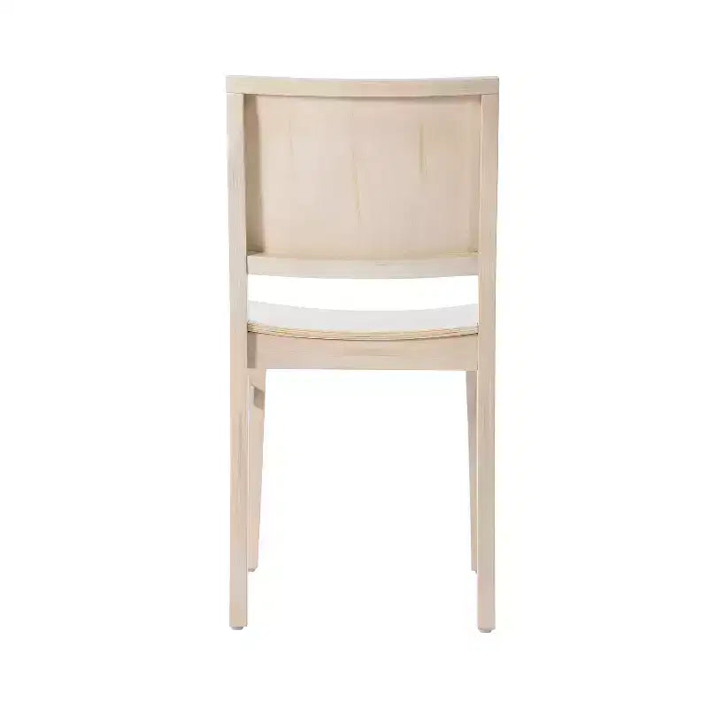 Chaise de salle à manger en bois avec siège rembourré et cadre massif – Chaise moderne pour cuisine et salle à manger