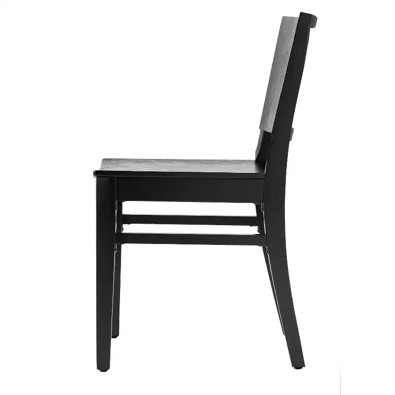 Chaise de salle à manger en bois avec siège rembourré et cadre massif – Chaise moderne pour cuisine et salle à manger