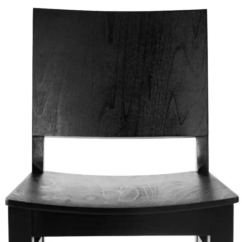 Chaise de salle à manger en bois avec siège rembourré et cadre massif – Chaise moderne pour cuisine et salle à manger