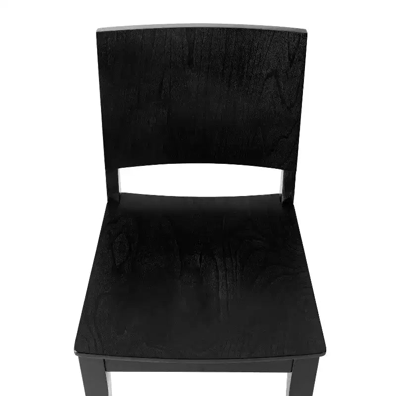 Chaise de salle à manger en bois avec siège rembourré et cadre massif – Chaise moderne pour cuisine et salle à manger
