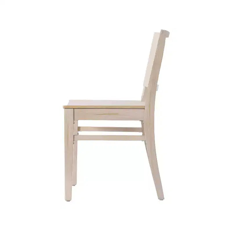 Chaise de salle à manger en bois avec siège rembourré et cadre massif – Chaise moderne pour cuisine et salle à manger