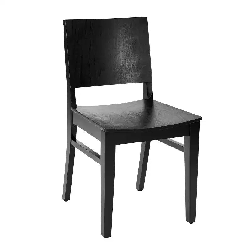 Chaise de salle à manger en bois avec siège rembourré et cadre massif – Chaise moderne pour cuisine et salle à manger